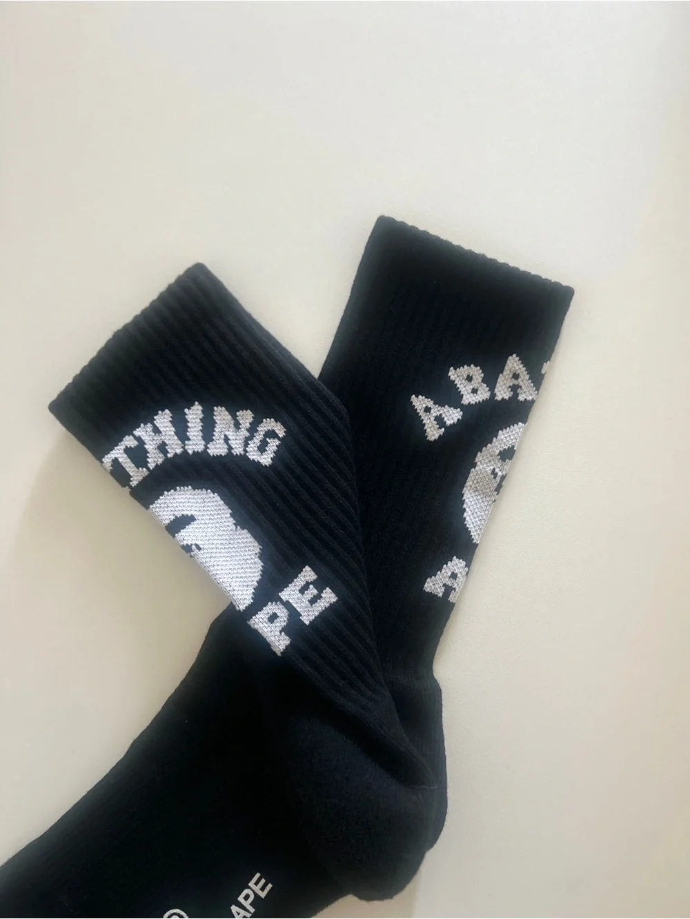 Bape Black Low-Cut Logo Socks